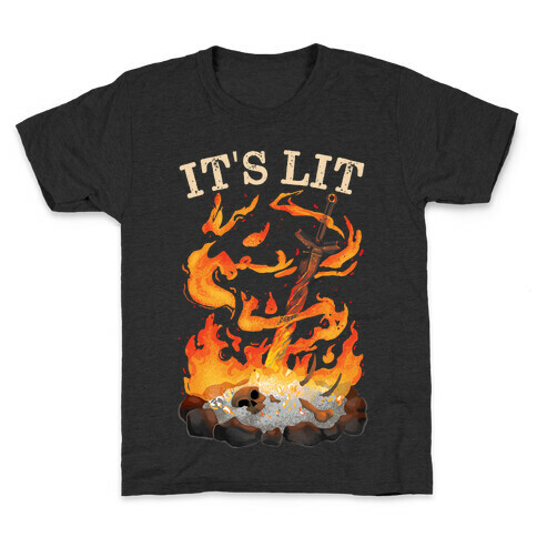 It's Lit Bonfire Kids T-Shirt