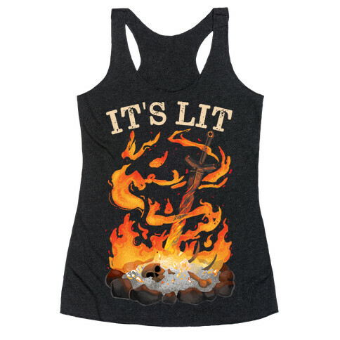 It's Lit Bonfire Racerback Tank Top