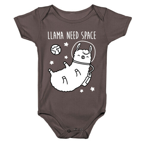 Llama Need Space Parody Baby One-Piece