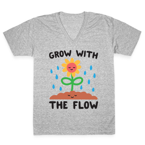 Grow With The Flow V-Neck Tee Shirt