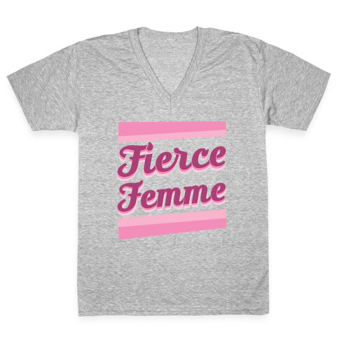 Fierce Femme  V-Neck Tee Shirt