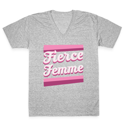 Fierce Femme  V-Neck Tee Shirt