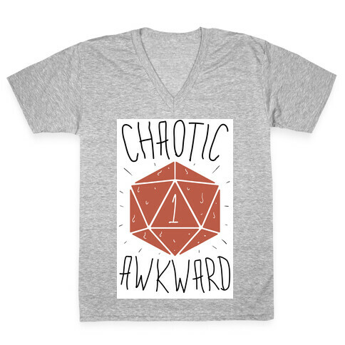 Chaotic Awkward V-Neck Tee Shirt