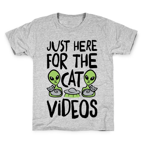 I'm Just Here For The Cat Videos Kids T-Shirt
