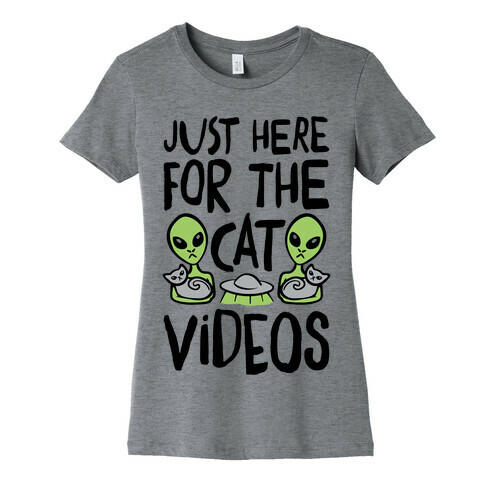 I'm Just Here For The Cat Videos Womens T-Shirt