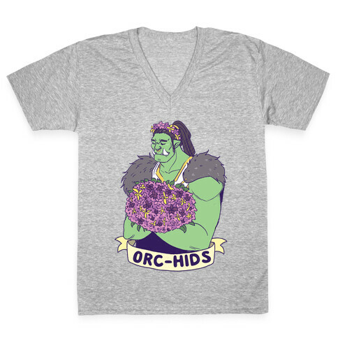 Orc-hids V-Neck Tee Shirt