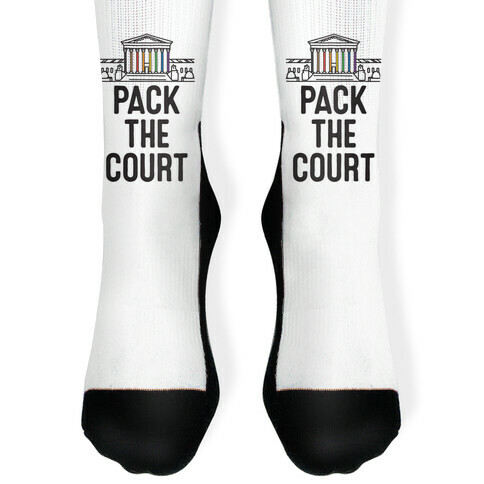 Pack The Court with Pride Sock