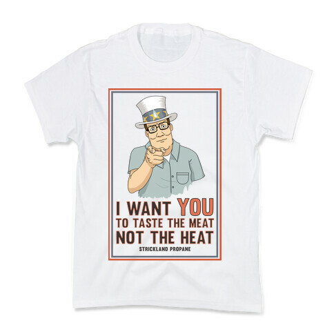 I want YOU to taste the meat, not the heat Kids T-Shirt