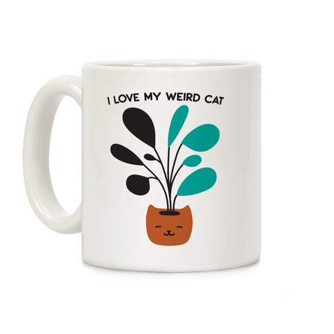 I Love My Weird Cat (Plant) Coffee Mug