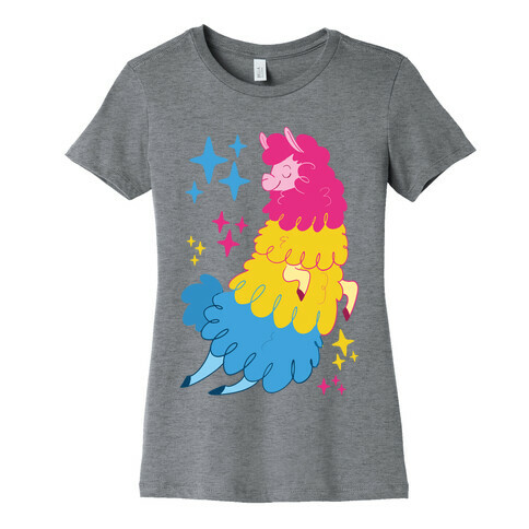 Pansexual Llama Womens T-Shirt