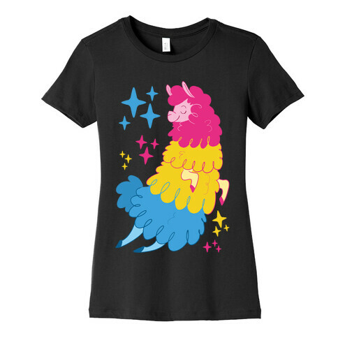 Pansexual Llama Womens T-Shirt