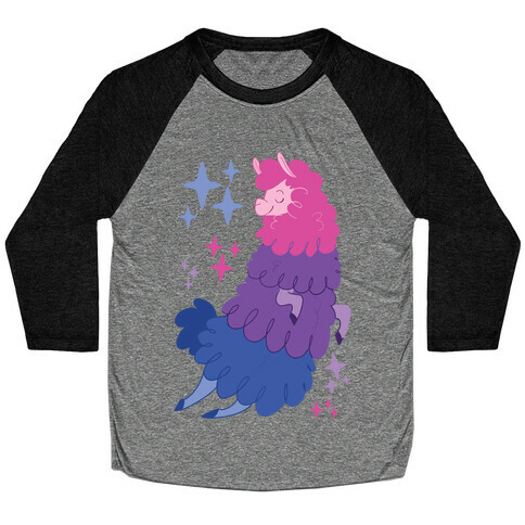 Bisexual Llama Baseball Tee