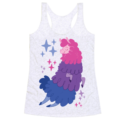 Bisexual Llama Racerback Tank Top