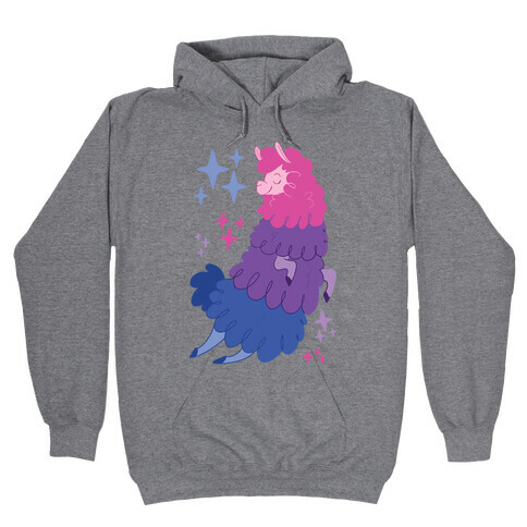 Bisexual Llama Hooded Sweatshirt