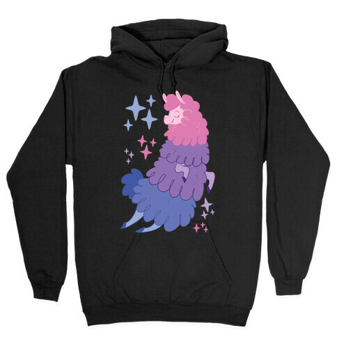 Bisexual Llama Hooded Sweatshirt