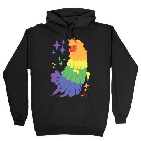 Gay Llama Hooded Sweatshirt