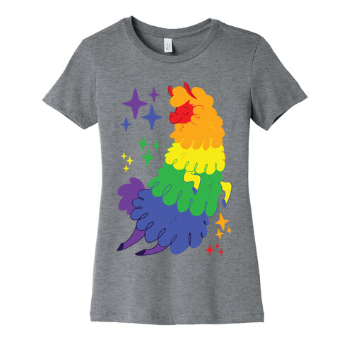 Gay Llama Womens T-Shirt