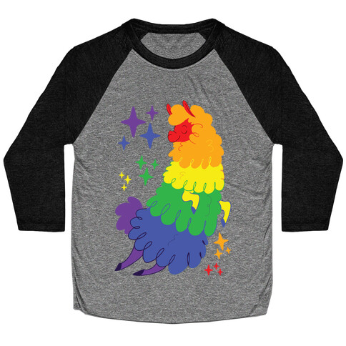 Gay Llama Baseball Tee