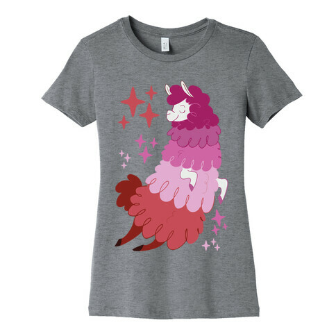 Lesbian Llama Womens T-Shirt