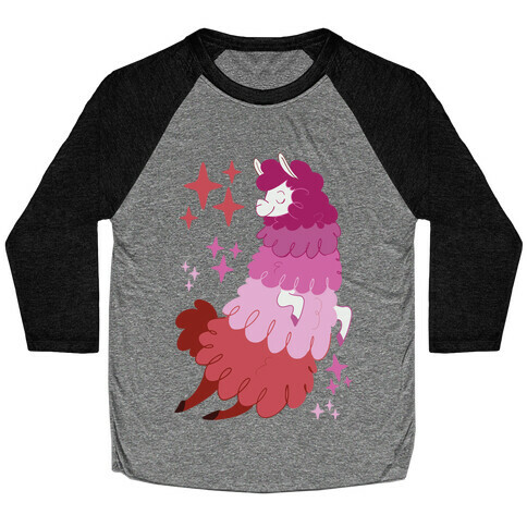 Lesbian Llama Baseball Tee