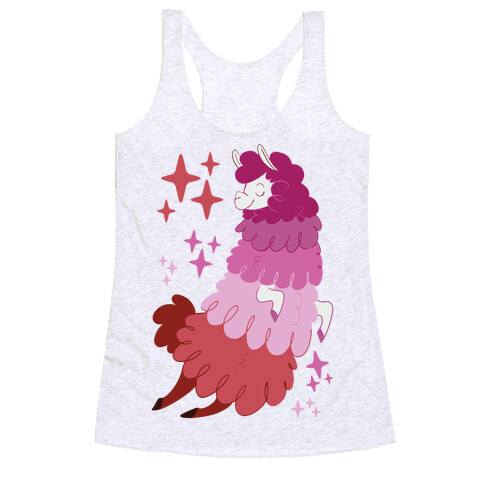 Lesbian Llama Racerback Tank Top