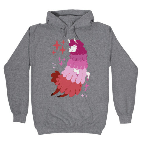 Lesbian Llama Hooded Sweatshirt