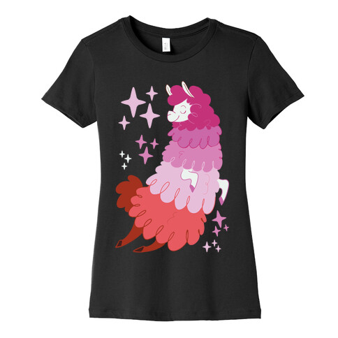 Lesbian Llama Womens T-Shirt