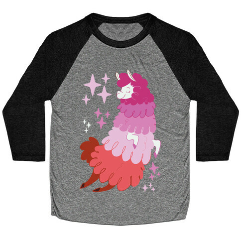 Lesbian Llama Baseball Tee