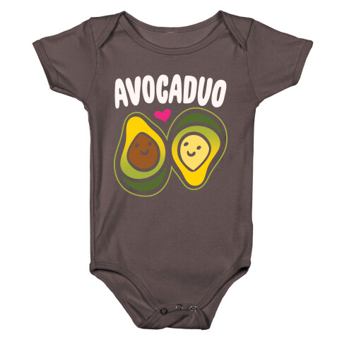 Avocaduo Pairs Shirt White Print Baby One-Piece