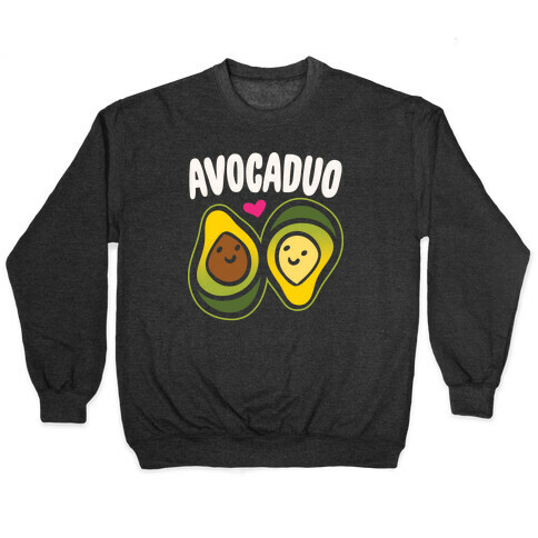 Avocaduo Pairs Shirt White Print Pullover