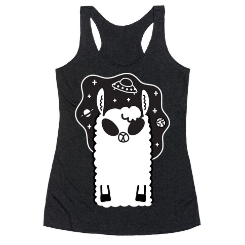 Allien - Llama Alien Racerback Tank Top