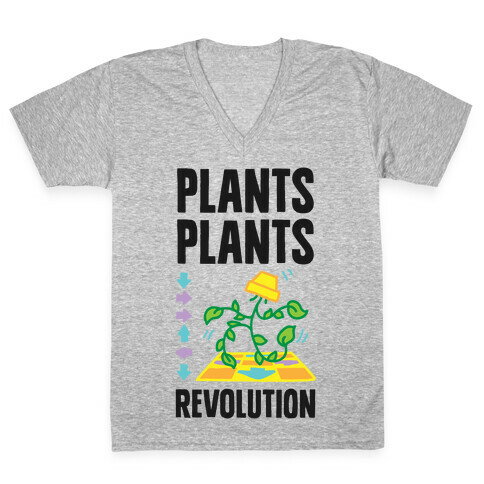 Plants Plants Revolution V-Neck Tee Shirt