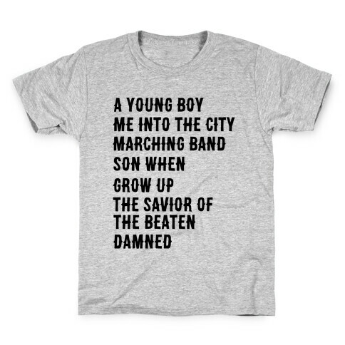 When I Was a Young Boy (2 of 2 pair) Kids T-Shirt