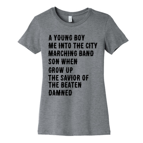When I Was a Young Boy (2 of 2 pair) Womens T-Shirt