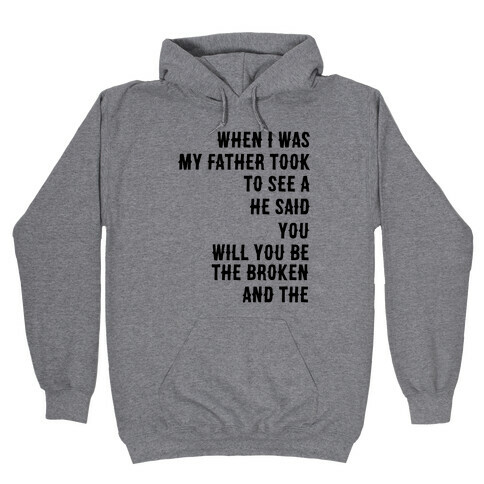 When I Was a Young Boy (1 of 2 pair) Hooded Sweatshirt