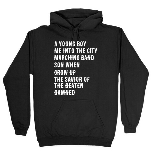 When I Was a Young Boy (1 of 2 pair) Hooded Sweatshirt