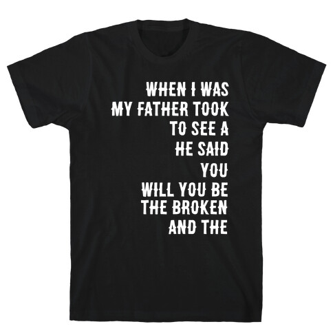 When I Was a Young Boy (1 of 2 pair) T-Shirt