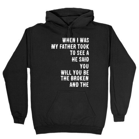 When I Was a Young Boy (1 of 2 pair) Hooded Sweatshirt