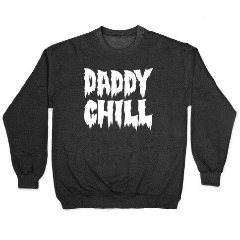 Daddy Chill White Print Pullover