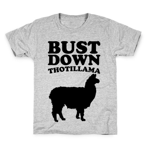 Bust Down Thotillama Parody Kids T-Shirt