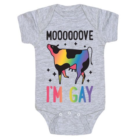 Move I'm Gay Cow Baby One-Piece