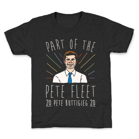 Pete Fleet Pete Buttigieg 2020 White Print Kids T-Shirt
