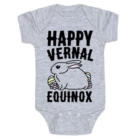 Happy Vernal Spring Equinox Easter Parody Baby One-Piece