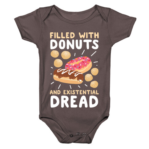 Filled with Donuts and Existential Dread Baby One-Piece