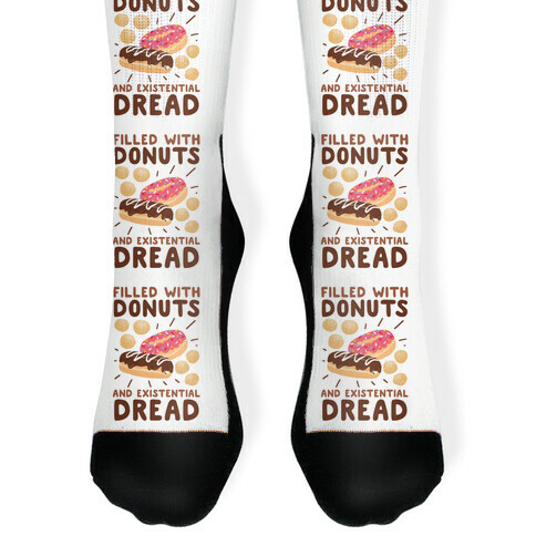 Filled with Donuts and Existential Dread Sock