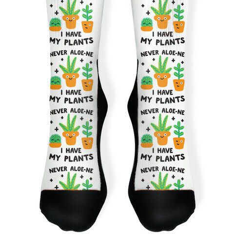 Never Aloe-ne I Have My Plants Sock