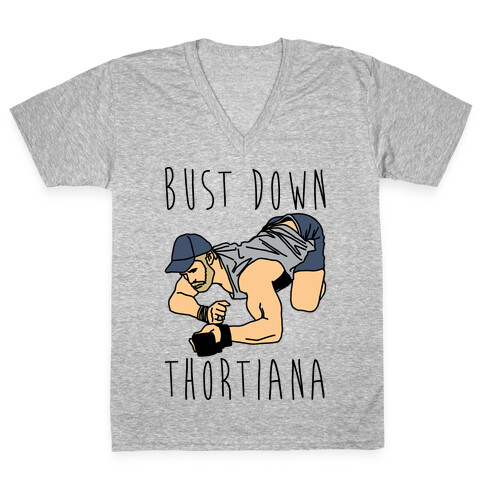 Bust Down Thortiana Parody V-Neck Tee Shirt