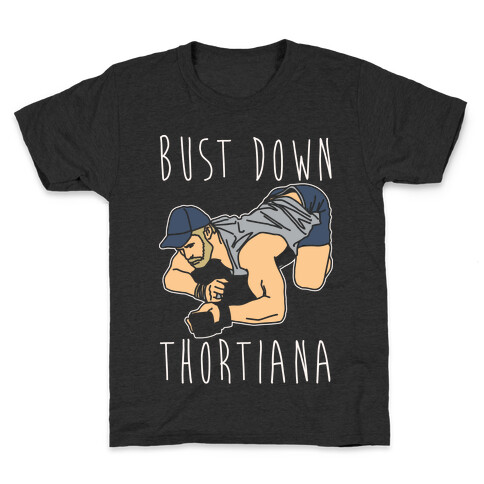 Bust Down Thortiana Parody White Print Kids T-Shirt