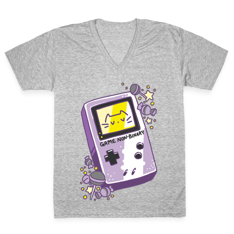 Game Non-binary  V-Neck Tee Shirt