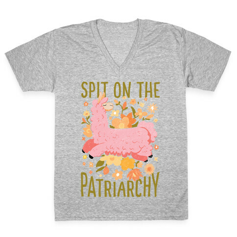 Spit on The Patriarchy V-Neck Tee Shirt